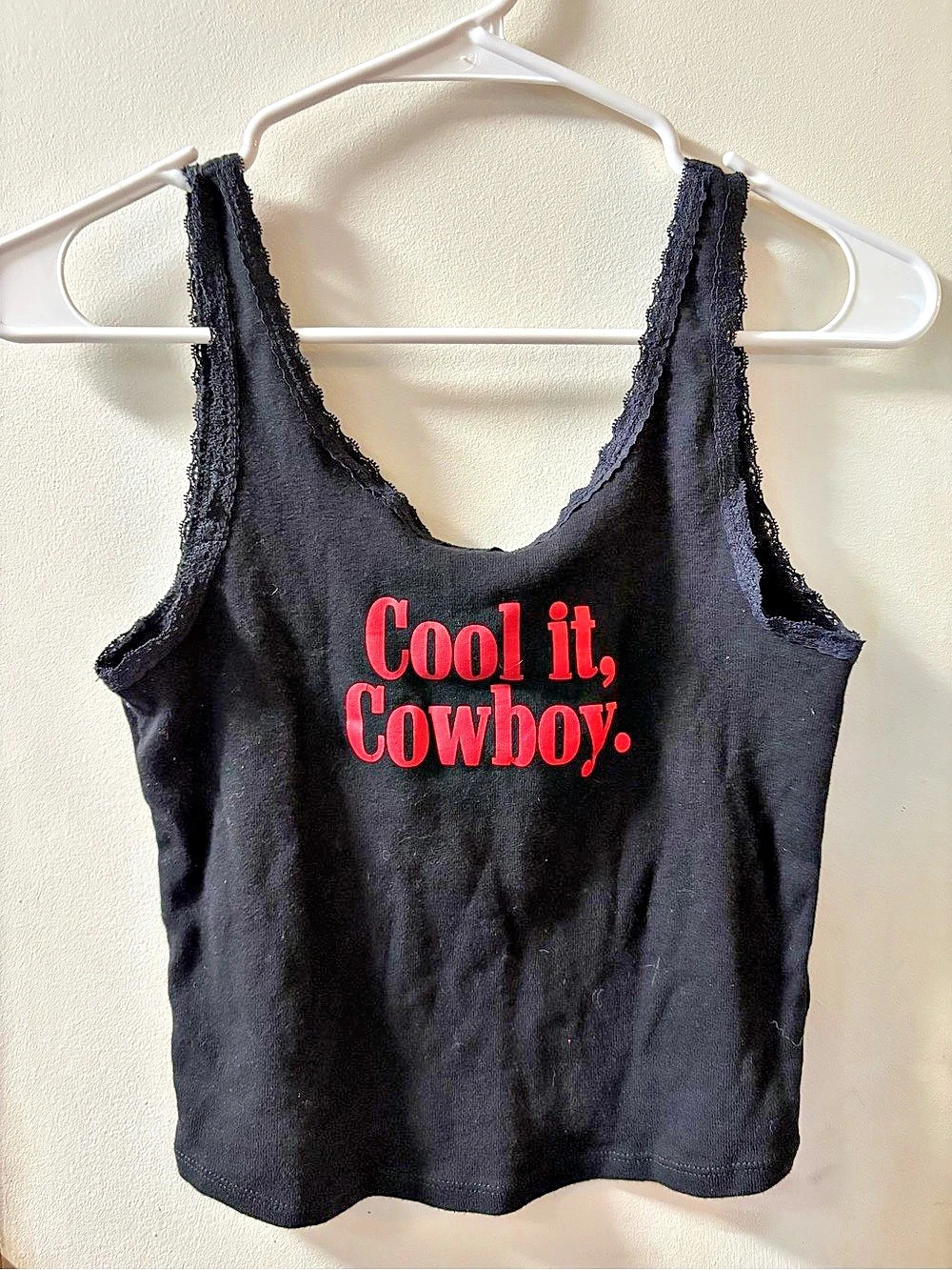 inspired culture Graphic Tank Top in Black & Red size M